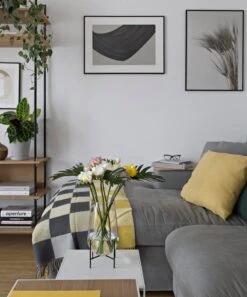 HAY Flowerpot And Saucer, M, Grey -Garden Furniture Store design stories x my full house 18