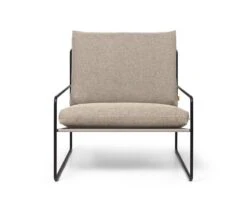 Ferm LIVING Desert 1-seater, Black - Dark Sand Dolce -Garden Furniture Store fermLIVING SS22 DesertSofa 1seater BlackDarkSand 1104265433 pack 1