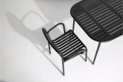 Petite Friture Week-end Bridge Chair, Black -Garden Furniture Store medium rectangular table week end 28429