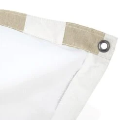 Fatboy Original Floatzac Bean Bag, Stripe Sandy Beige -Garden Furniture Store product large FATBOY floatzac olefin stripe sandy beige closeup 04 105018 105018