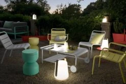 Fermob Luxembourg Low Armchair, Cotton White -Garden Furniture Store salon de jardin Fermob Luminaire et fauteuil Fermob 1