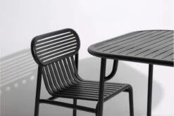 Petite Friture Week-end Chair, Black -Garden Furniture Store square table week end 28429