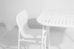 Petite Friture Week-end Chair, White -Garden Furniture Store square table week end 28629